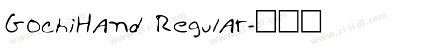 GochiHand Regular字体转换